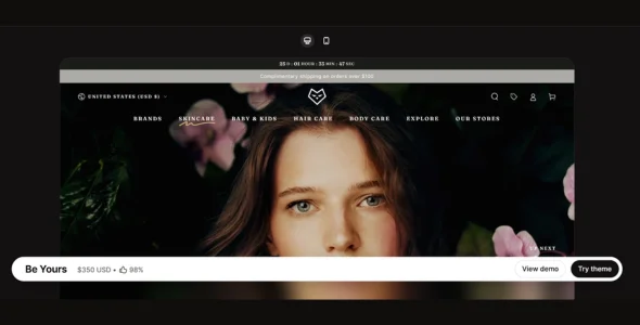 Be Yours Shopify Theme v8.6.0 + v8.5.0 Free Download be yours shopify theme nulled free download