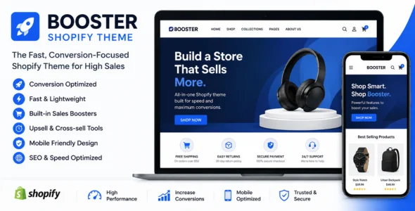 Booster Shopify Theme v6.1.5 Free Download booster shopify theme nulled