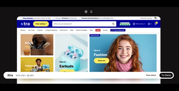 Xtra Shopify Theme v6.4.0 Free Download xtra shopify theme nulled