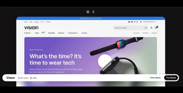 Vision Shopify Theme v13.0.0 Free Download vision shopify theme nulled free download