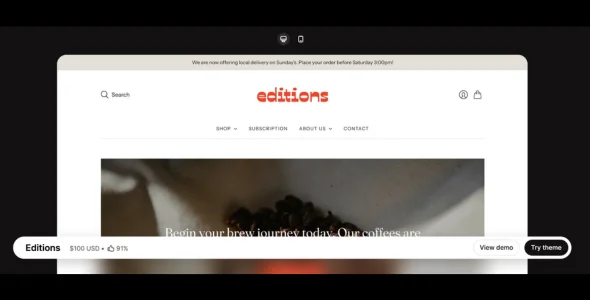 Editions Shopify Theme v14.1.0 Free Download