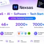 nexsas-saas-ai-startup-tailwind-template