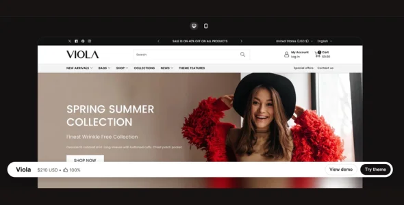 Viola Shopify Theme v2.0.5 Free Download viola shopify theme nulled free download