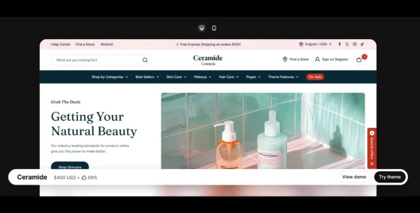 Ceramide Shopify Theme v1.3.3 Free Download ceramide shopify theme nulled