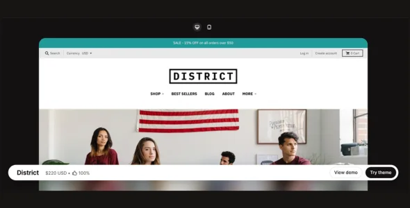 District Shopify Theme v7.1.1 Free Download district shopify theme nulled