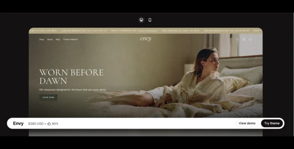 Envy Shopify Theme v36.0.3 Free Download envy shopify theme nulled