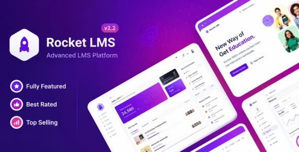 Rocket LMS PHP Script v2.2 Free Download + Universal Plugins Bundle v2.2 rocket lms nulled